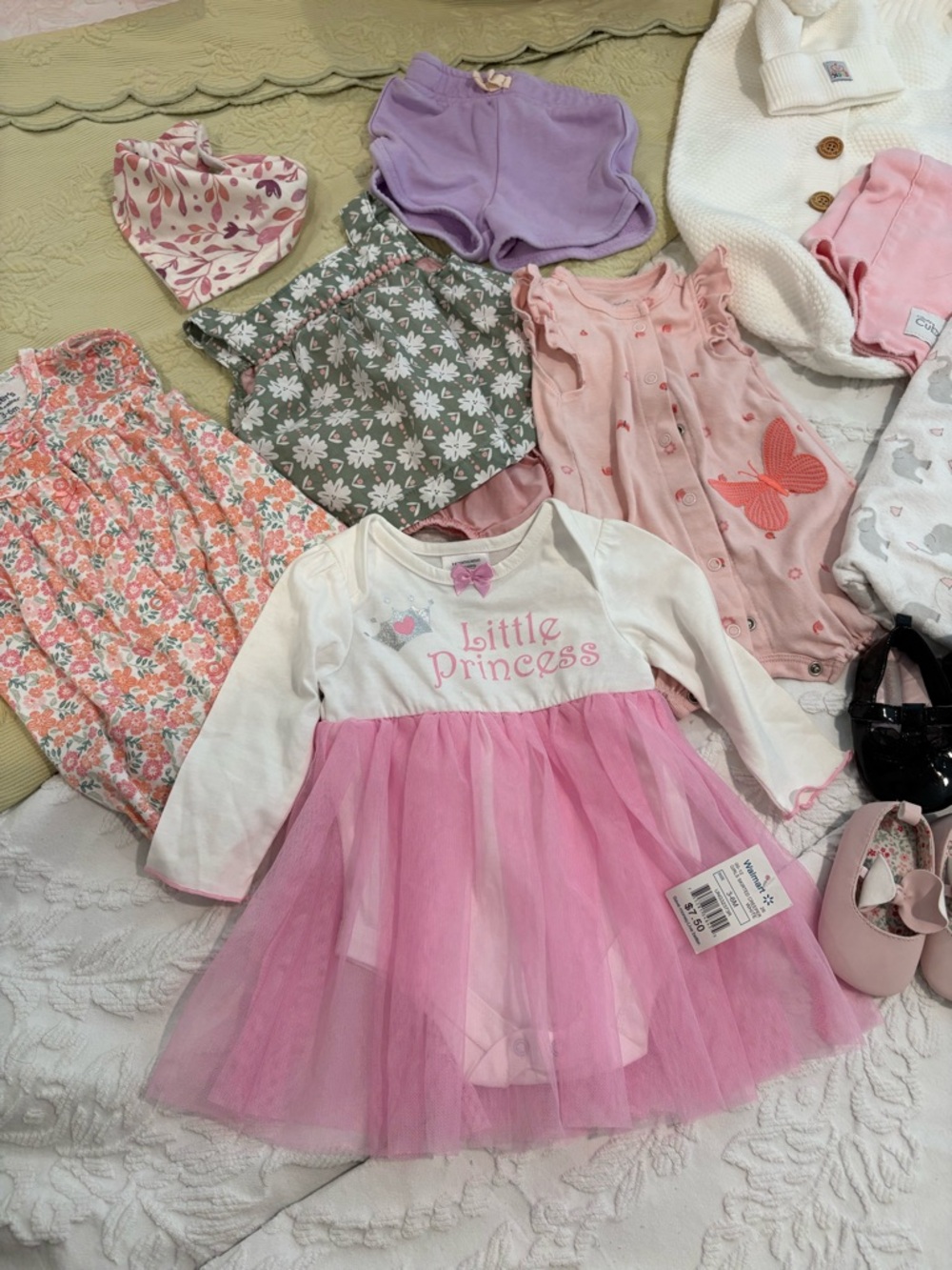 12 pc Infant Girl Bundle 0-3, 3 and 3-6 Months - Picture 3 of 4